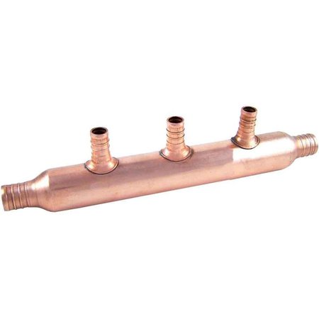 CASH ACME Copper Manifold with Pex 3 Port Open Bulk 22784